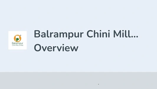 Balrampur Chinni Mills