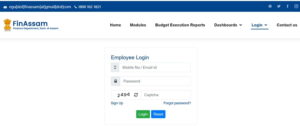 FinAssam Employee Login